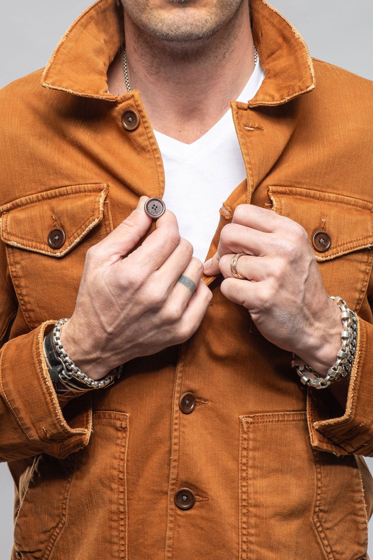 Walker Jean Jacket In Ruggine