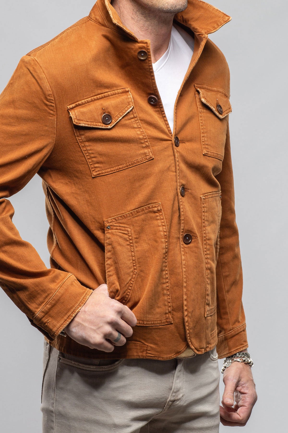 Walker Jean Jacket In Ruggine
