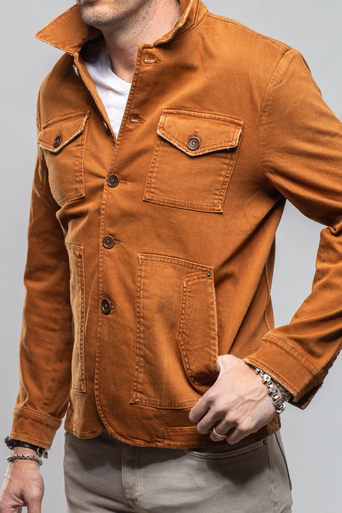 Walker Jean Jacket In Ruggine