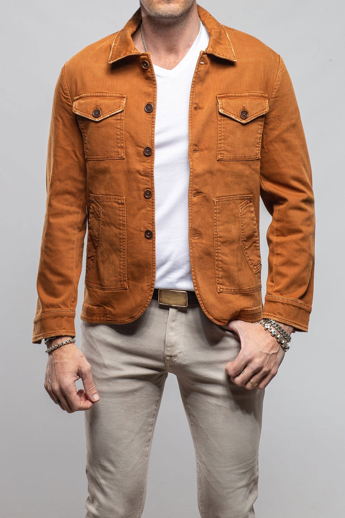 Walker Jean Jacket In Ruggine