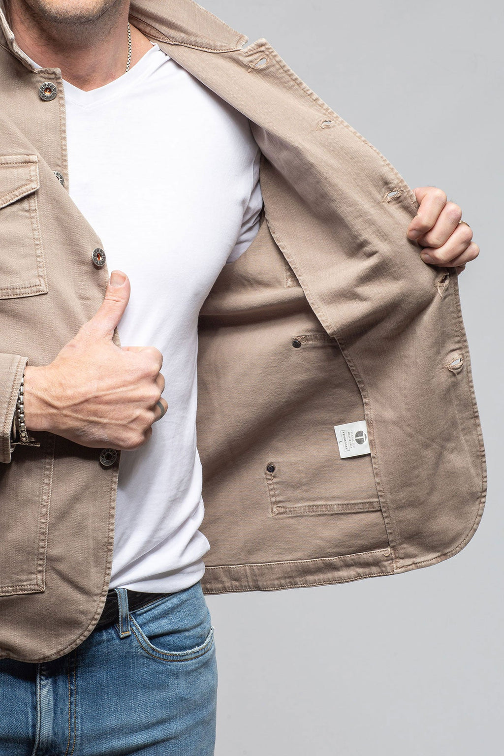 Walker Jean Jacket In Tortora