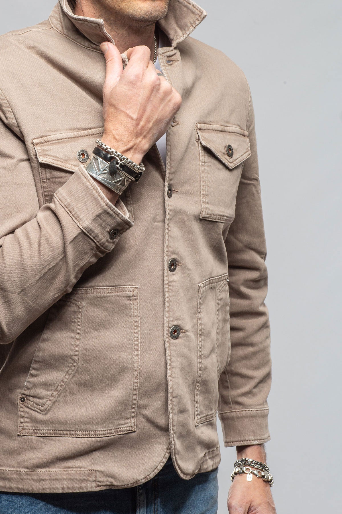 Walker Jean Jacket In Tortora