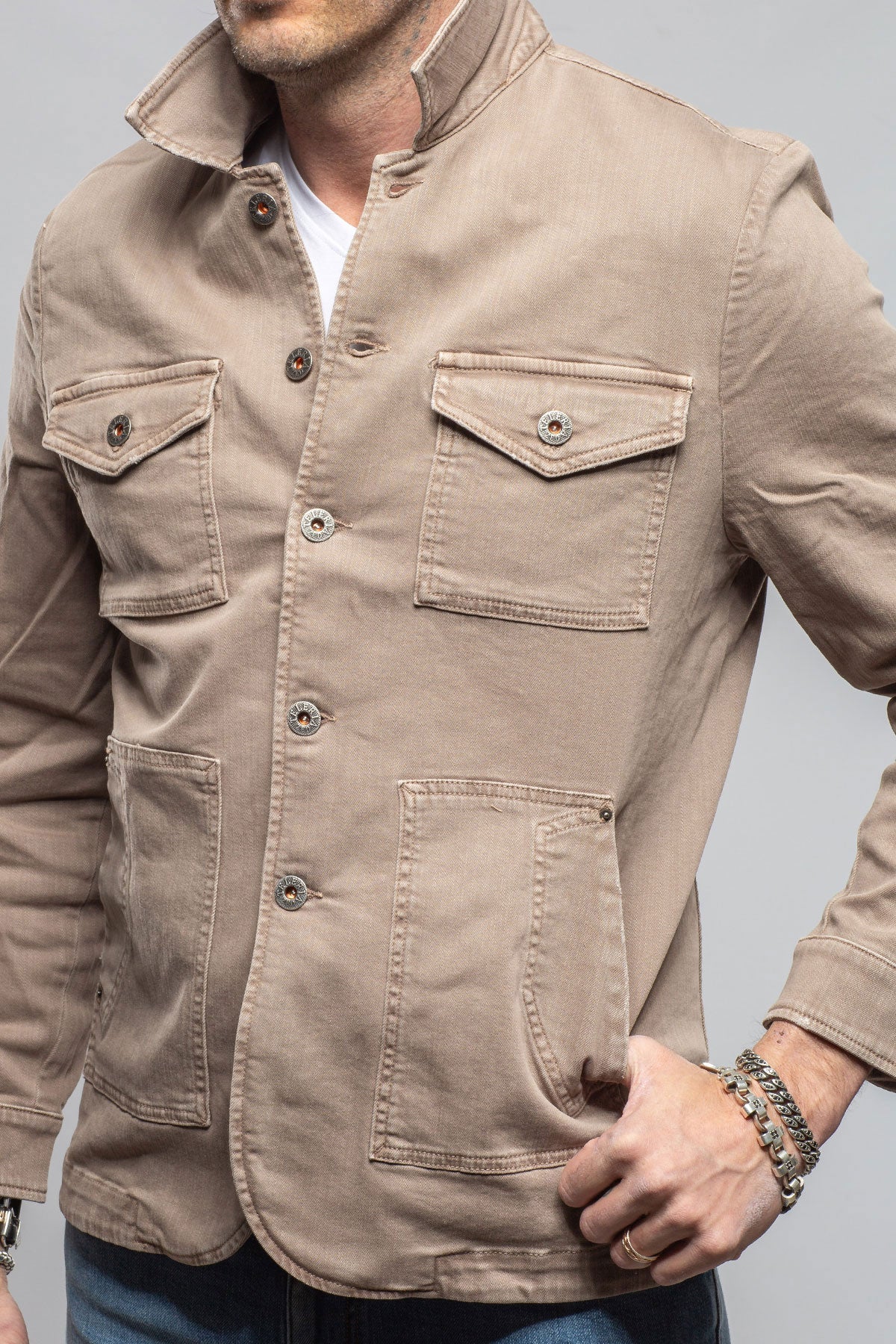 Walker Jean Jacket In Tortora