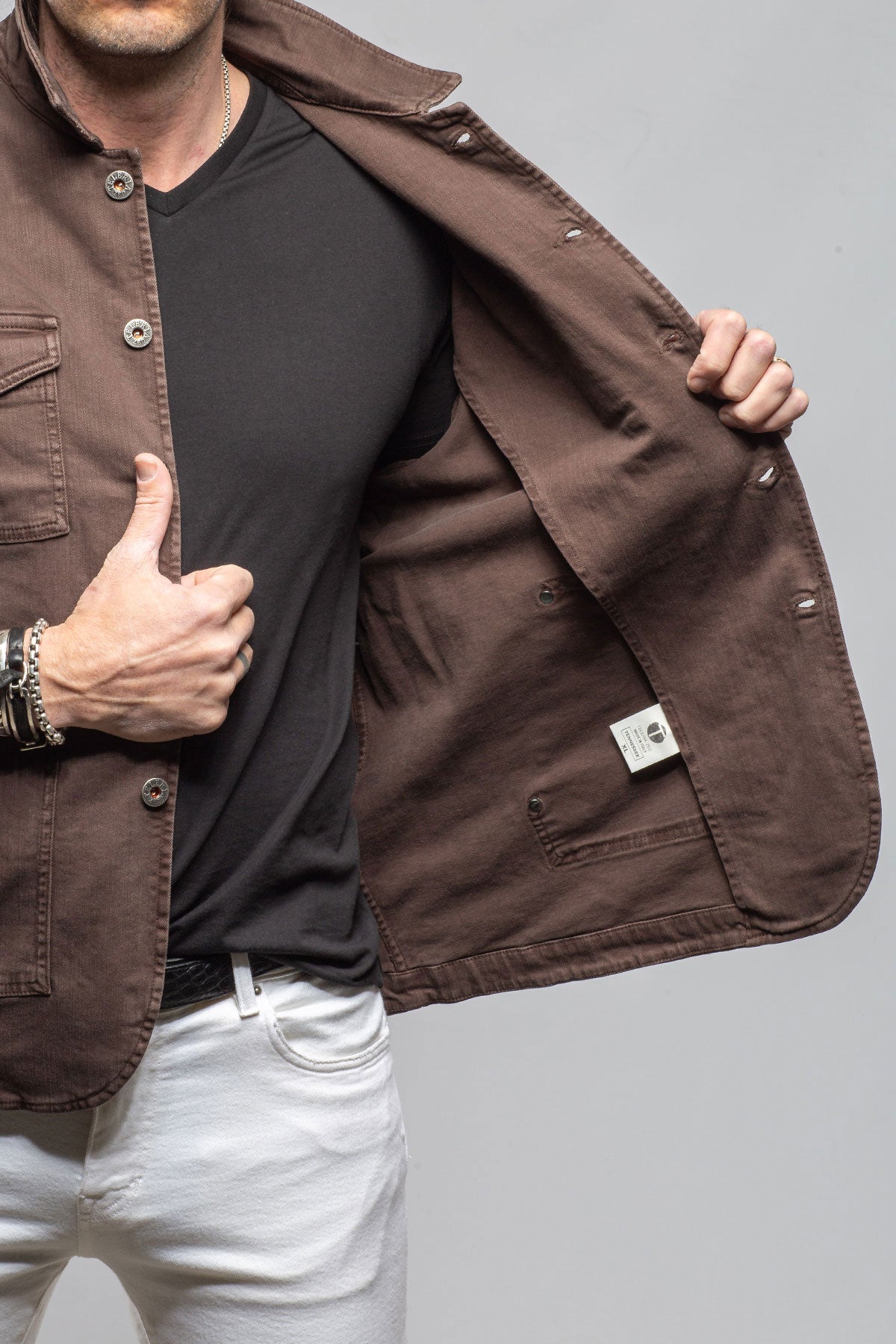 Walker Jean Jacket In Wenge