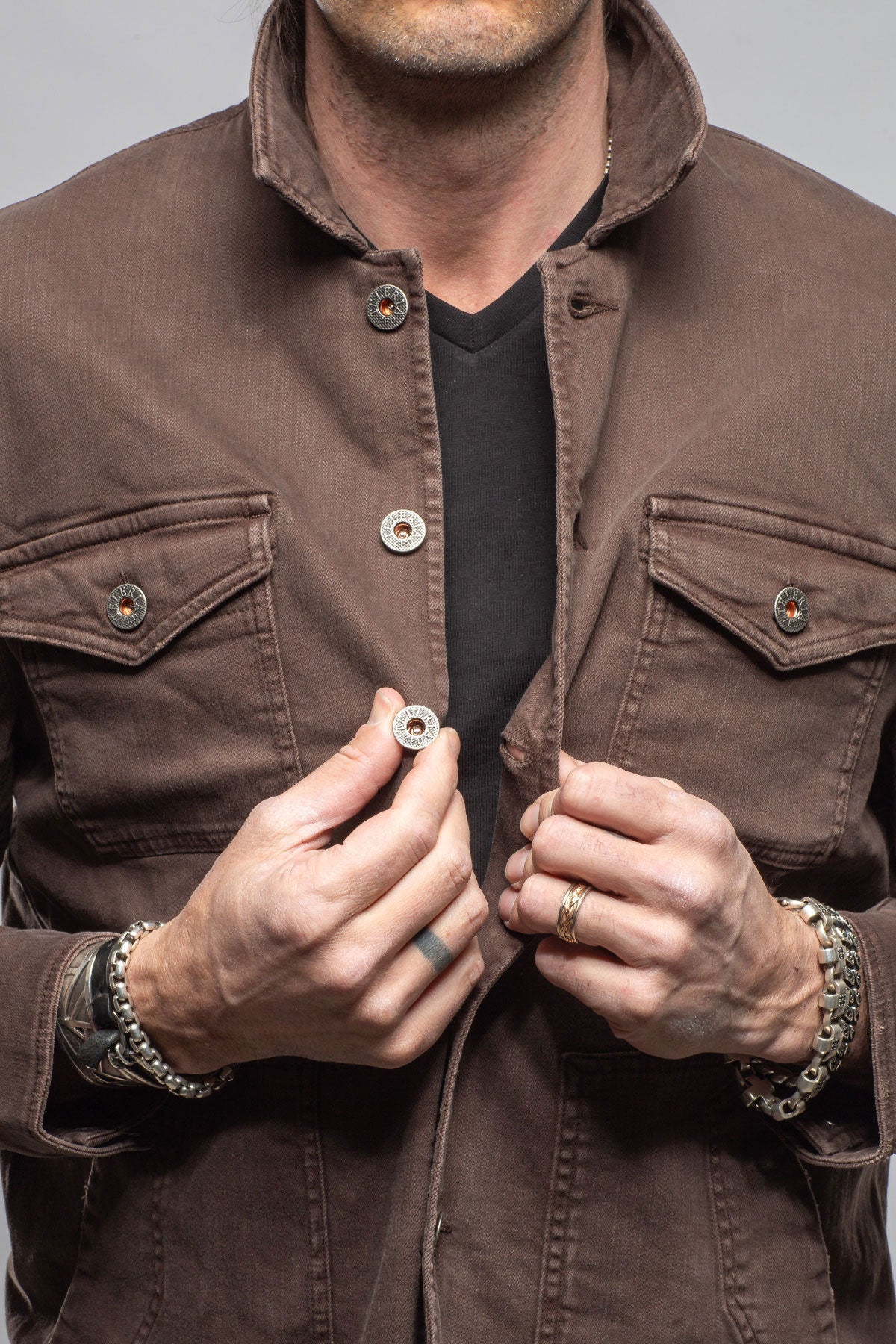 Walker Jean Jacket In Wenge