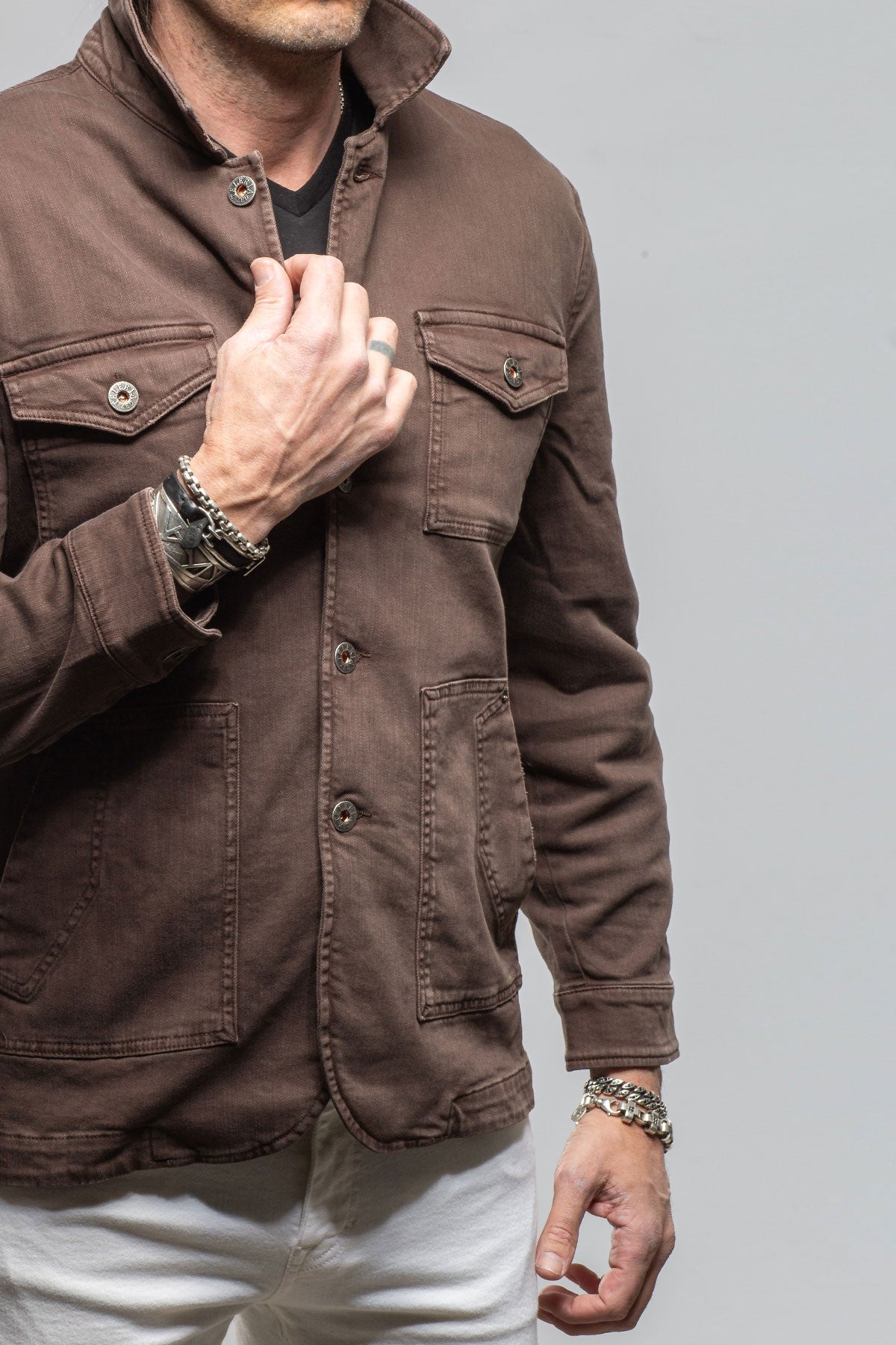 Walker Jean Jacket In Wenge