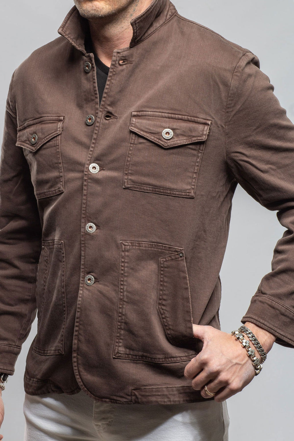 Walker Jean Jacket In Wenge