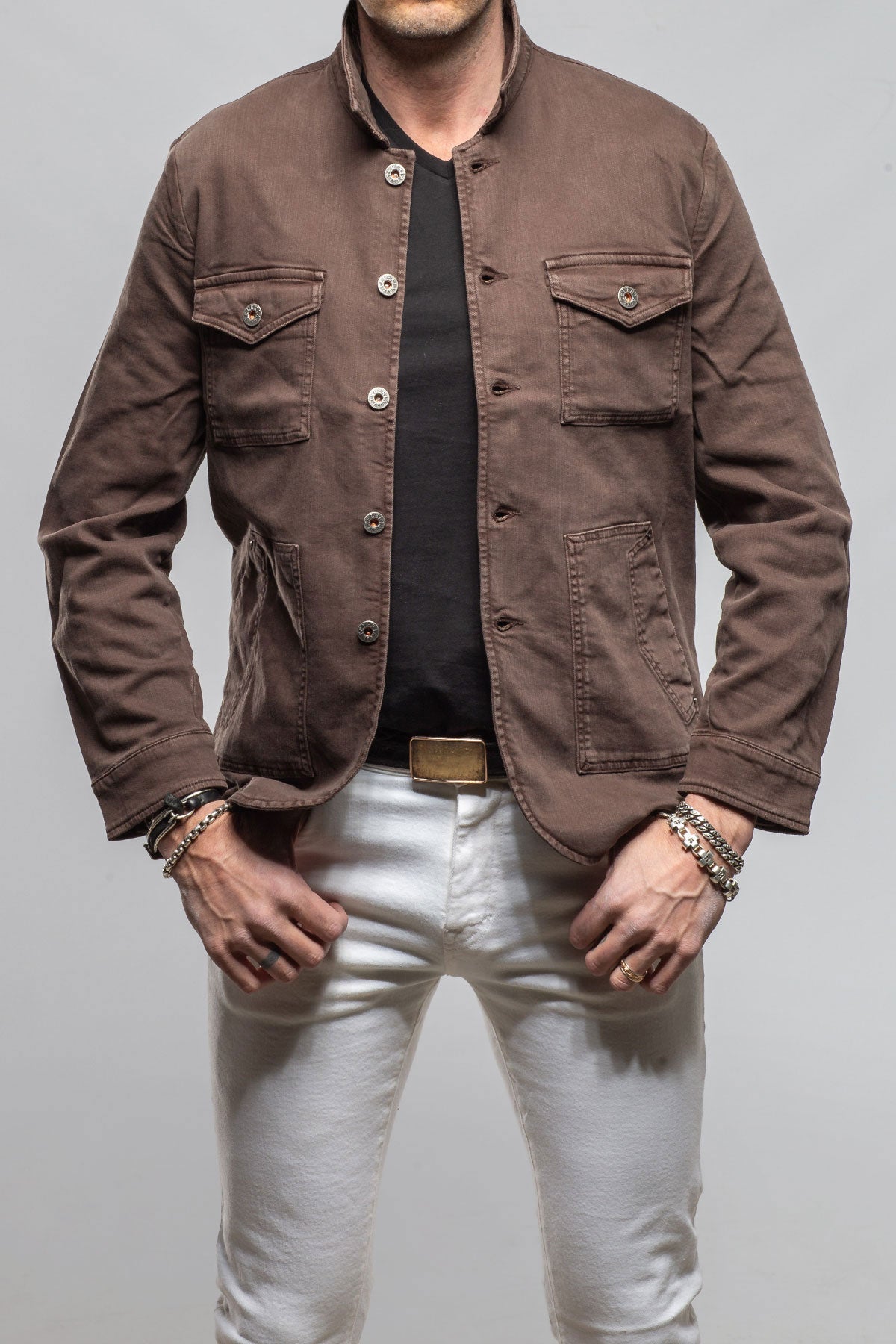 Walker Jean Jacket In Wenge