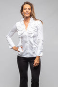 Lyla Ruffle Blouse In White